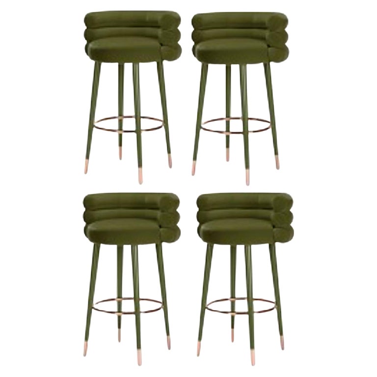 Set of 4 Marshmallow Bar Stools, Royal Stranger | Modern Furniture + Decor