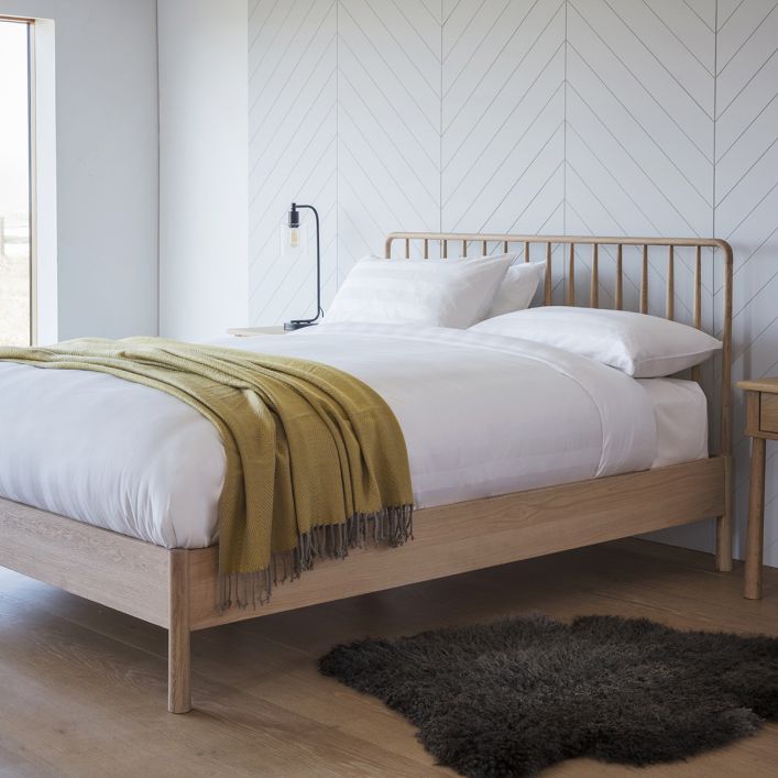 Wycombe King Spindle Bed | Modern Furniture + Decor