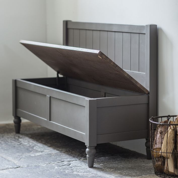 Cookham Hall Bench Grey | Modern Furniture + Decor