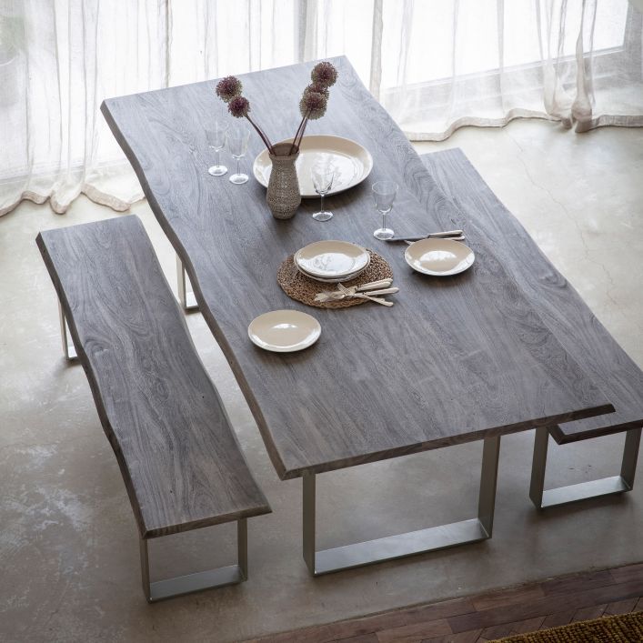 Huntington Dining Table Grey | Modern Furniture + Decor