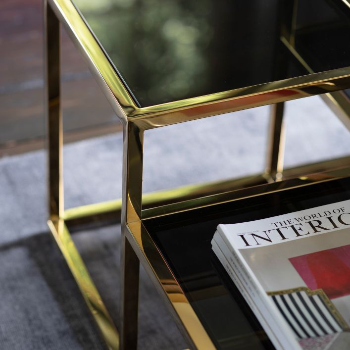 Santorini Coffee Table Gold | Modern Furniture + Decor