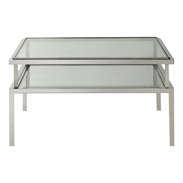Salerno Coffee Table Silver | Modern Furniture + Decor