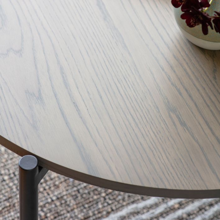 Forden Round Coffee Table Grey | Modern Furniture + Decor