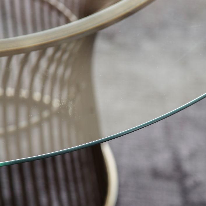 Zepplin Dining Table Bronze | Modern Furniture + Decor