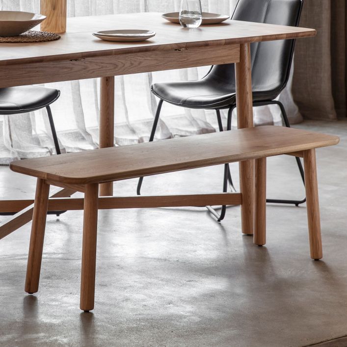 Kingham Dining Bench Oak | Modern Furniture + Decor
