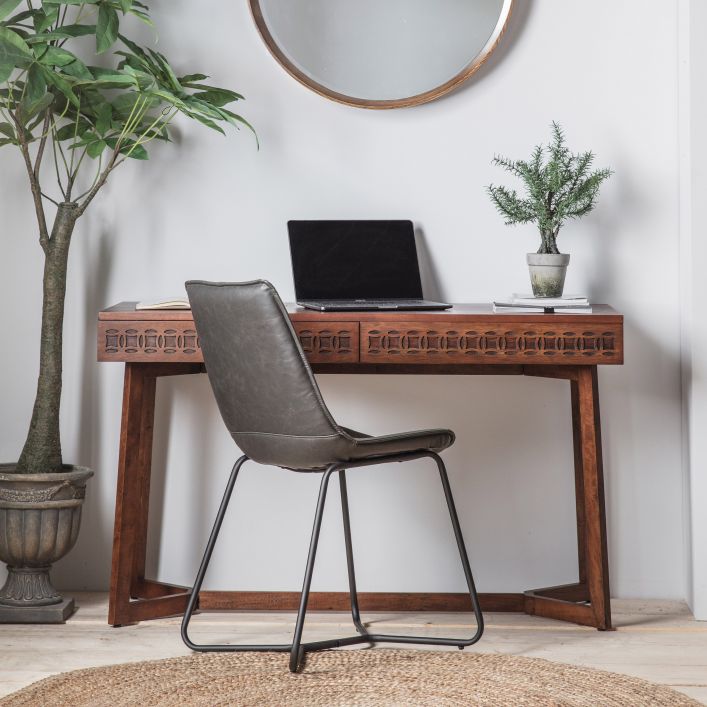 Boho 2 Drawer Desk | Modern Furniture + Decor