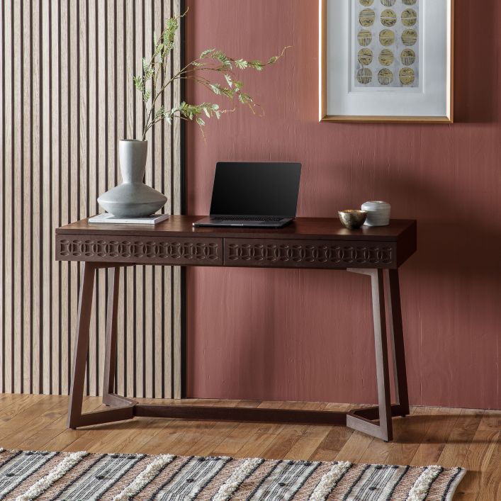 Boho 2 Drawer Desk | Modern Furniture + Decor