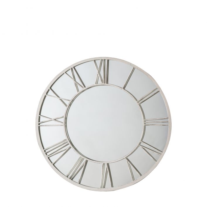 Longfield Outdoor Mirror Distressed White | Modern Furniture + Decor