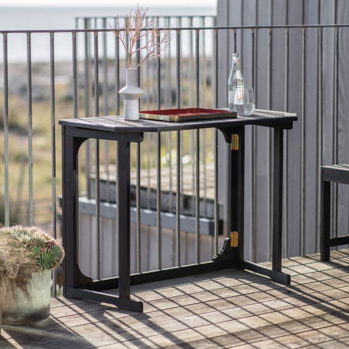 Volos Balcony Table Charcoal | Modern Furniture + Decor