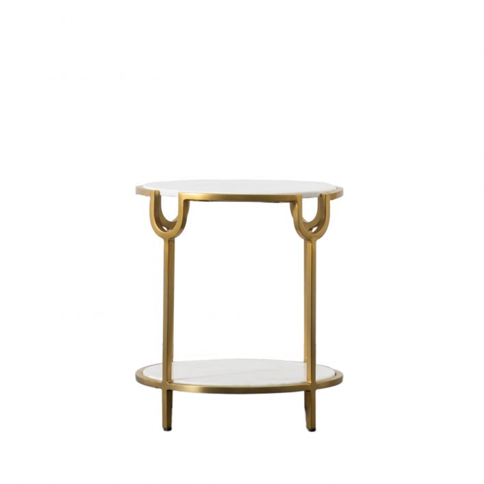 Weston Side Table White Marble | Modern Furniture + Decor