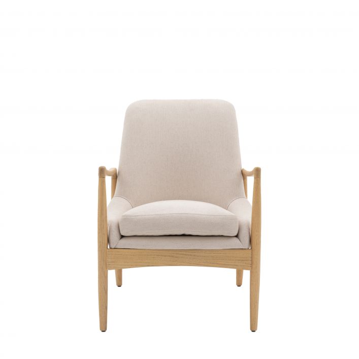 Carrera Armchair Natural Linen | Modern Furniture + Decor