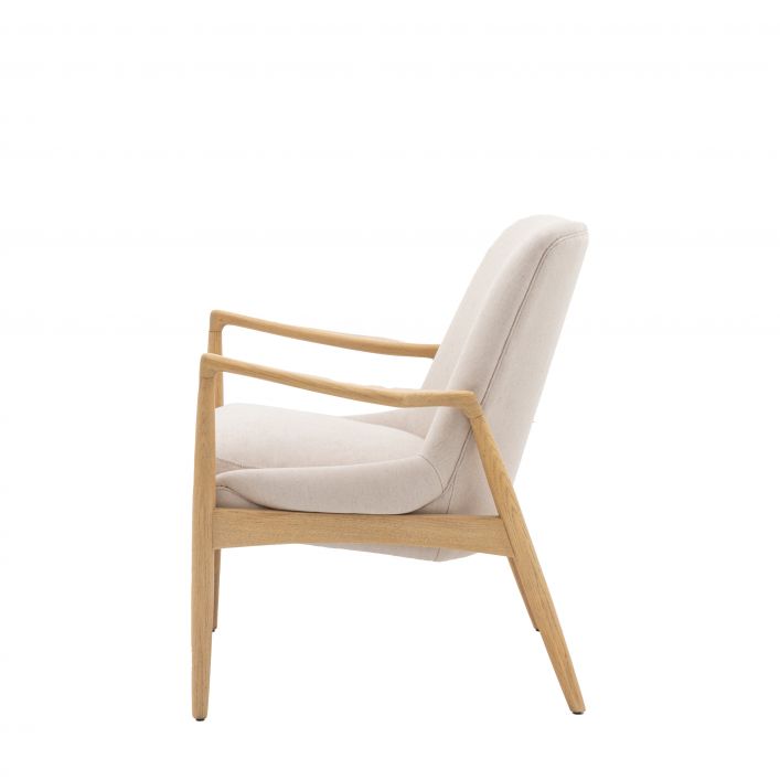 Carrera Armchair Natural Linen | Modern Furniture + Decor