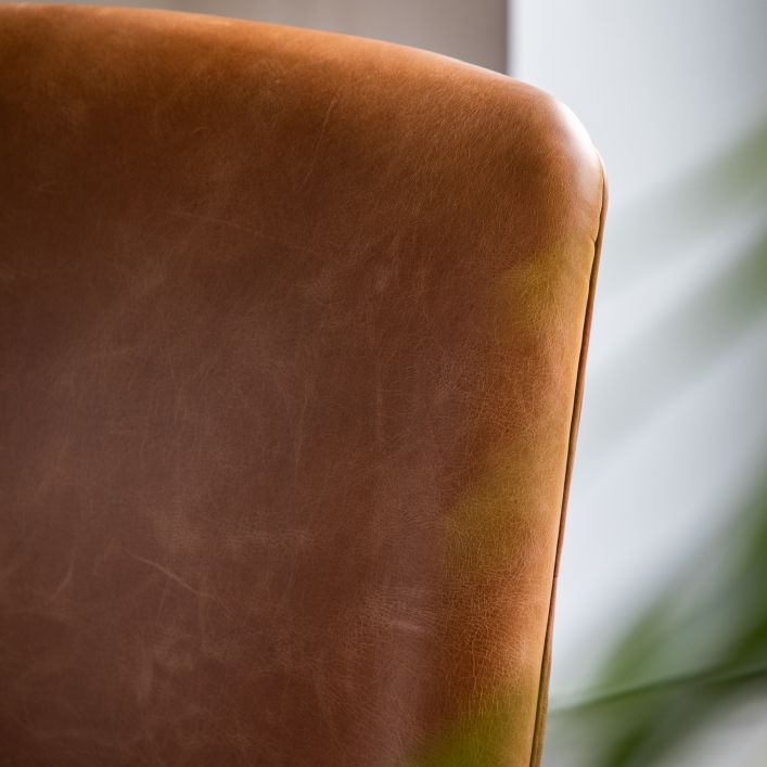Carrera Armchair Brown Leather | Modern Furniture + Decor