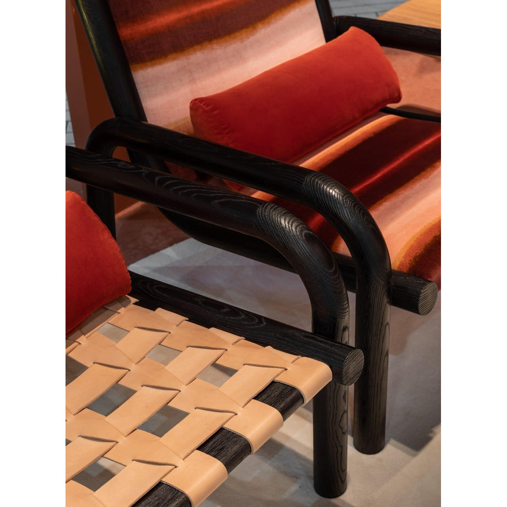 Ginga Leather Armchair in Black Oak | Modern Furniture + Decor