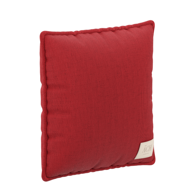 JACQUARD RED SQUARE 45X45CM | Modern Furniture + Decor