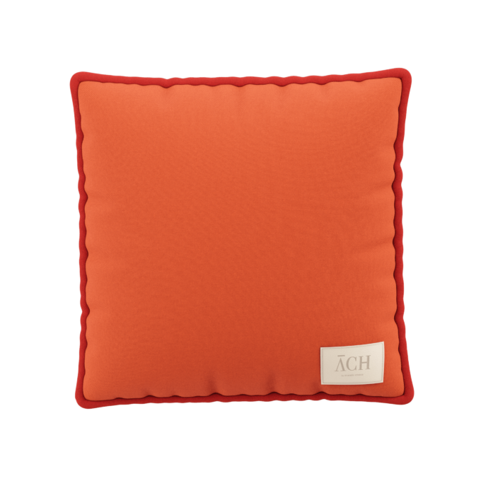 JACQUARD ORANGE RED 45X45CM | Modern Furniture + Decor
