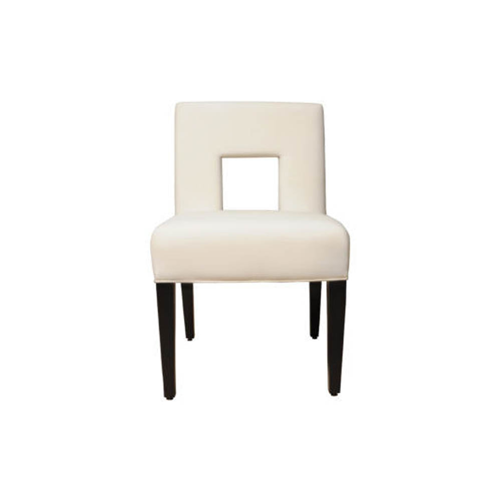 Acton Upholstered Dining Chair with Wooden Black Legs | Modern Furniture + Decor