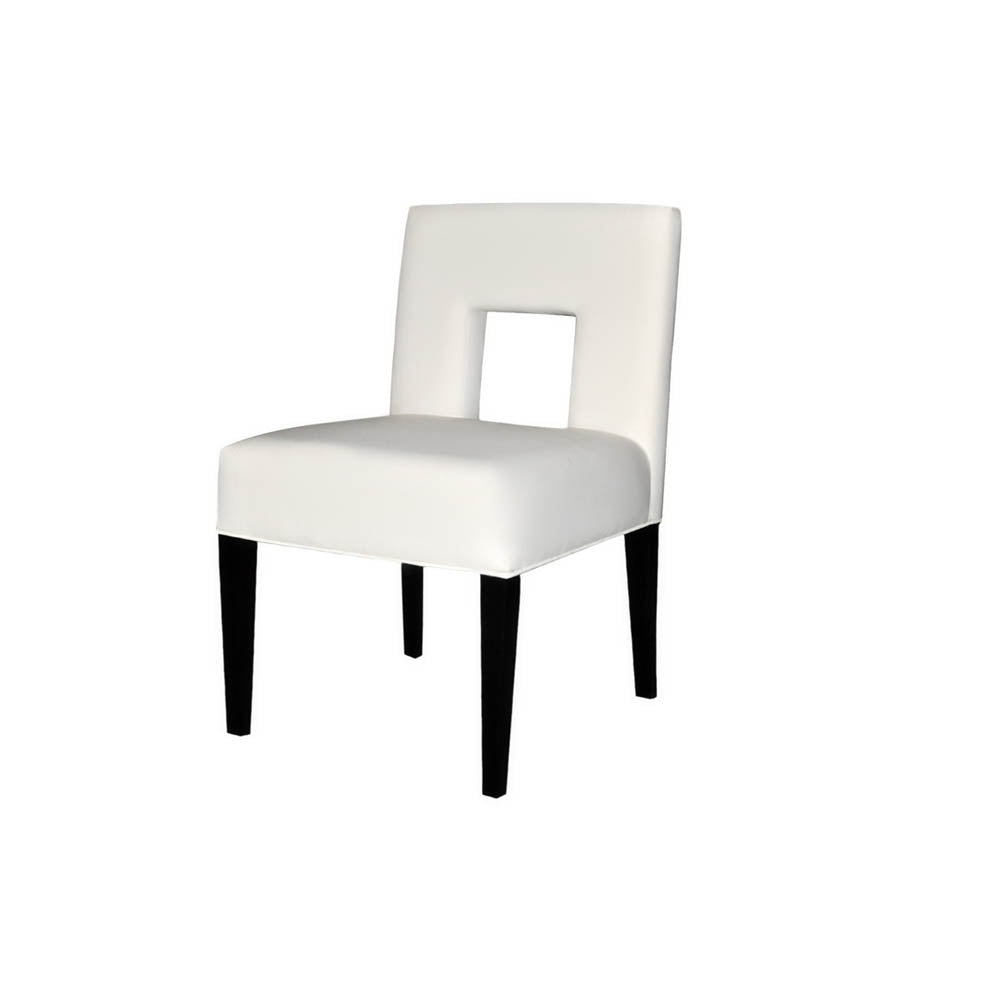 Acton Upholstered Dining Chair with Wooden Black Legs | Modern Furniture + Decor