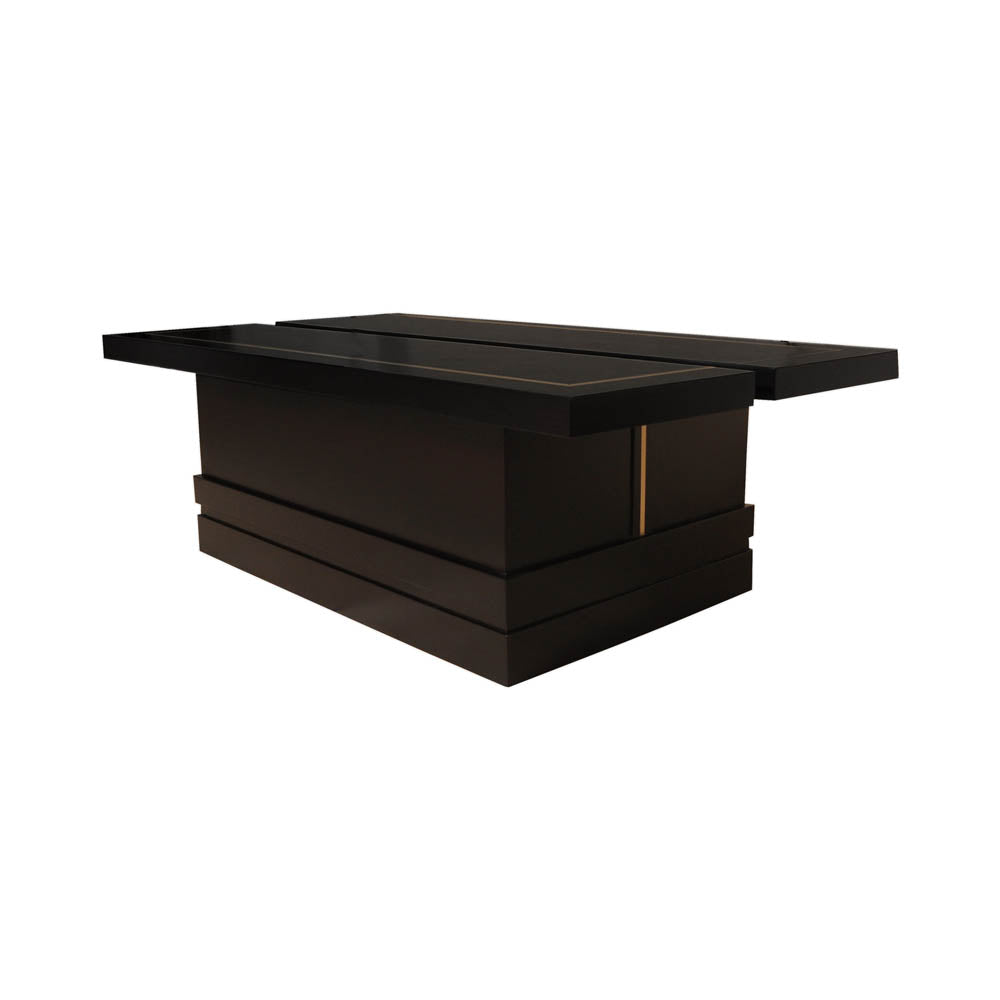 Adam Rectangular Dark Brown Coffee Table | Modern Furniture + Decor