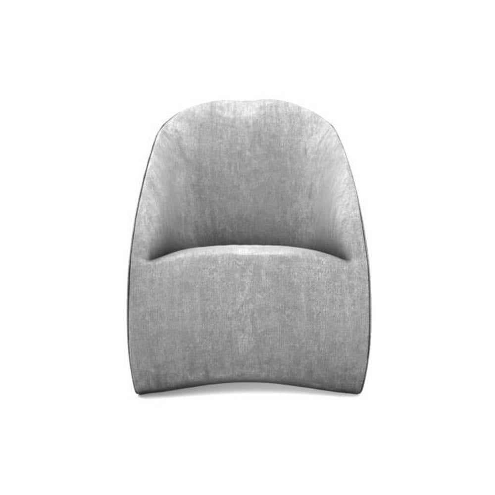 Alicia Upholstered Curved Tub Accent Chair | Modern Furniture + Decor