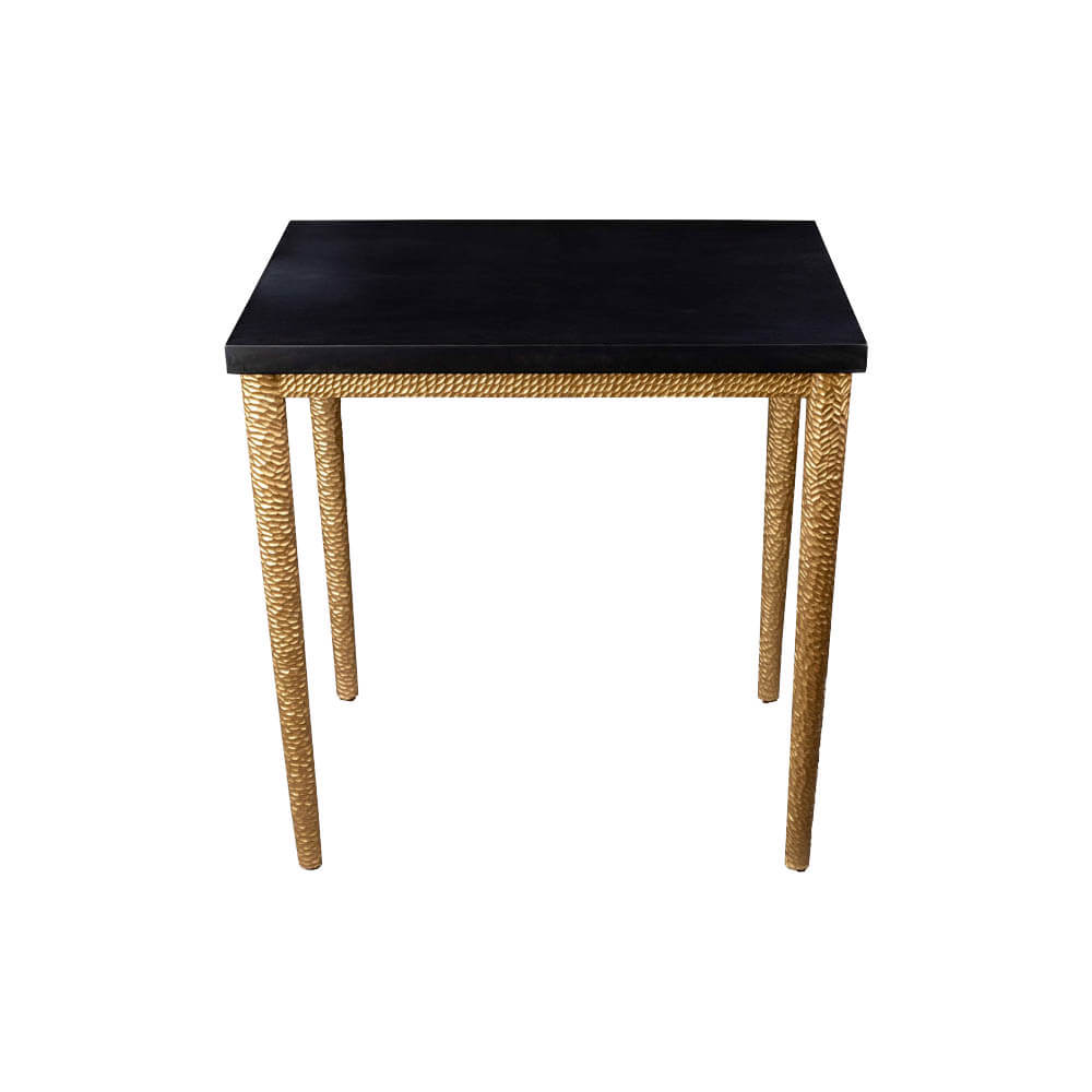 Amoir Side Table with Golden Legs | Modern Furniture + Decor
