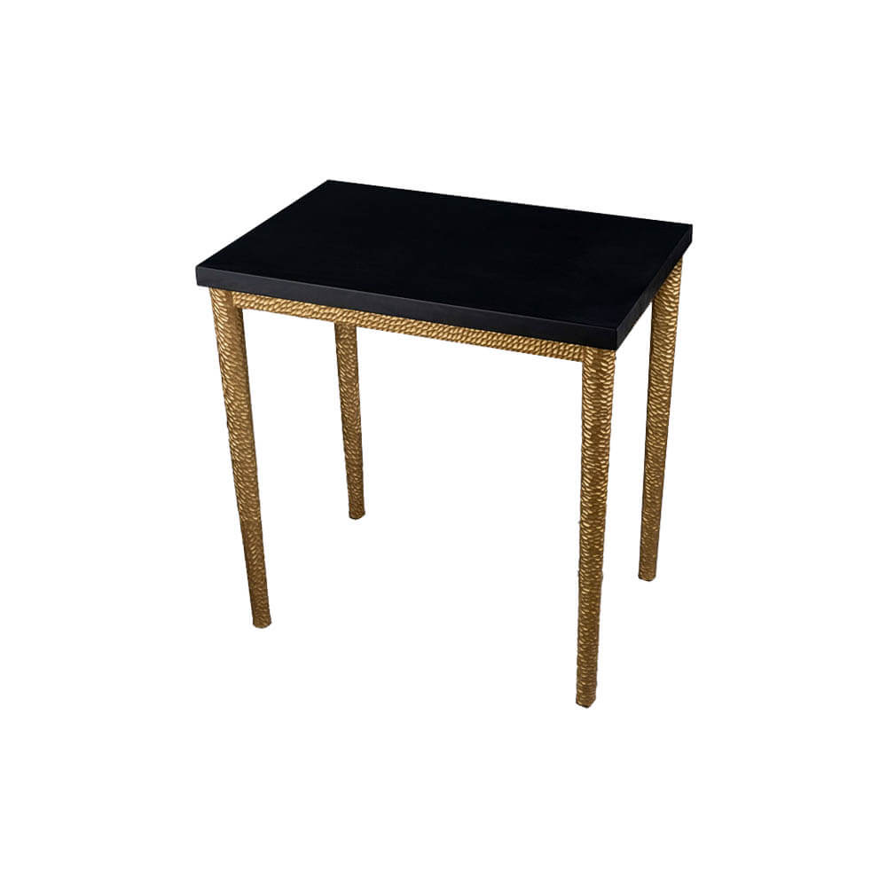 Amoir Side Table with Golden Legs | Modern Furniture + Decor