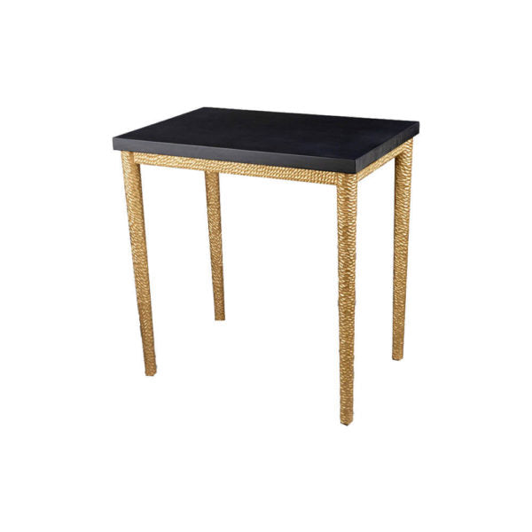 Amoir Side Table with Golden Legs