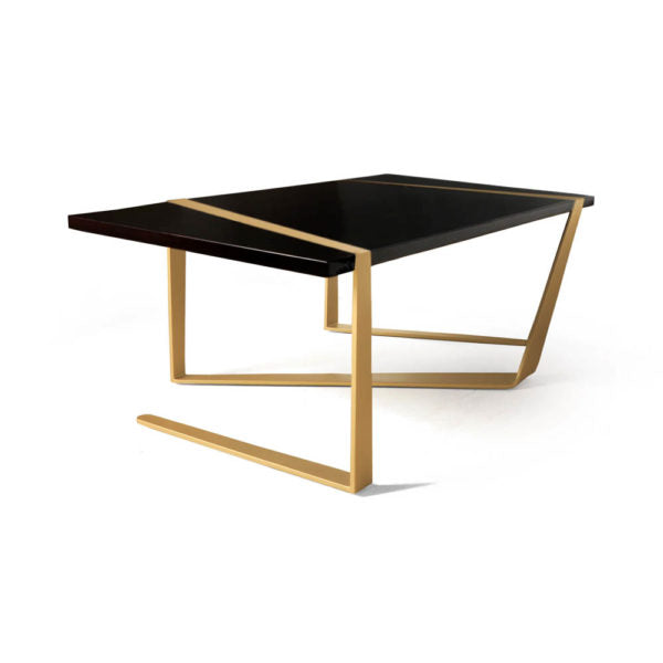 Anais Coffee Table with Gold Stainless Steel Legs