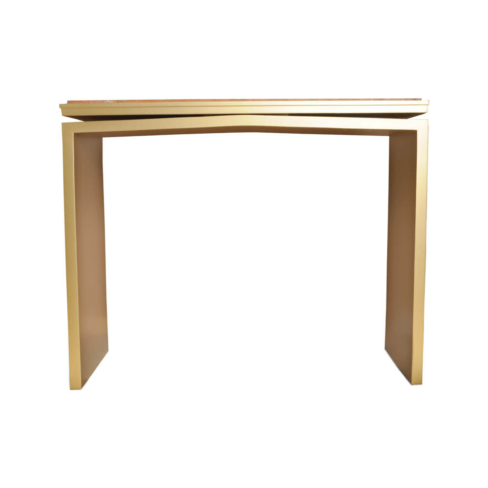Arch Gold Marble Top Console Table | Modern Furniture + Decor