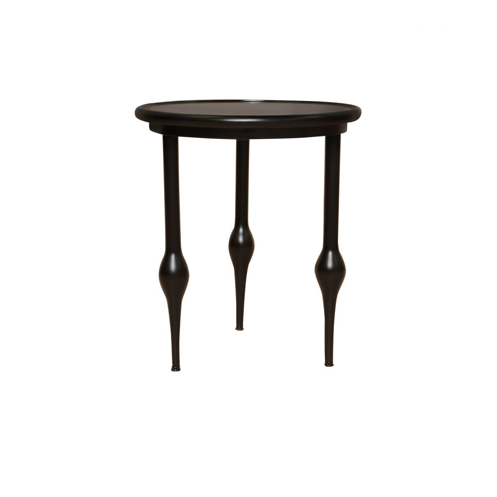 Arledge Round Side Table with 3 Lath Legs | Modern Furniture + Decor