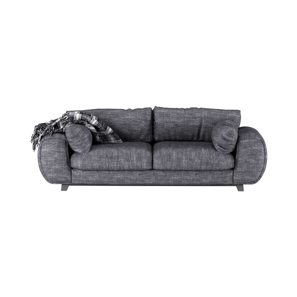 Azalea Large 2 Seater Grey Fabric Sofa | Modern Furniture + Decor