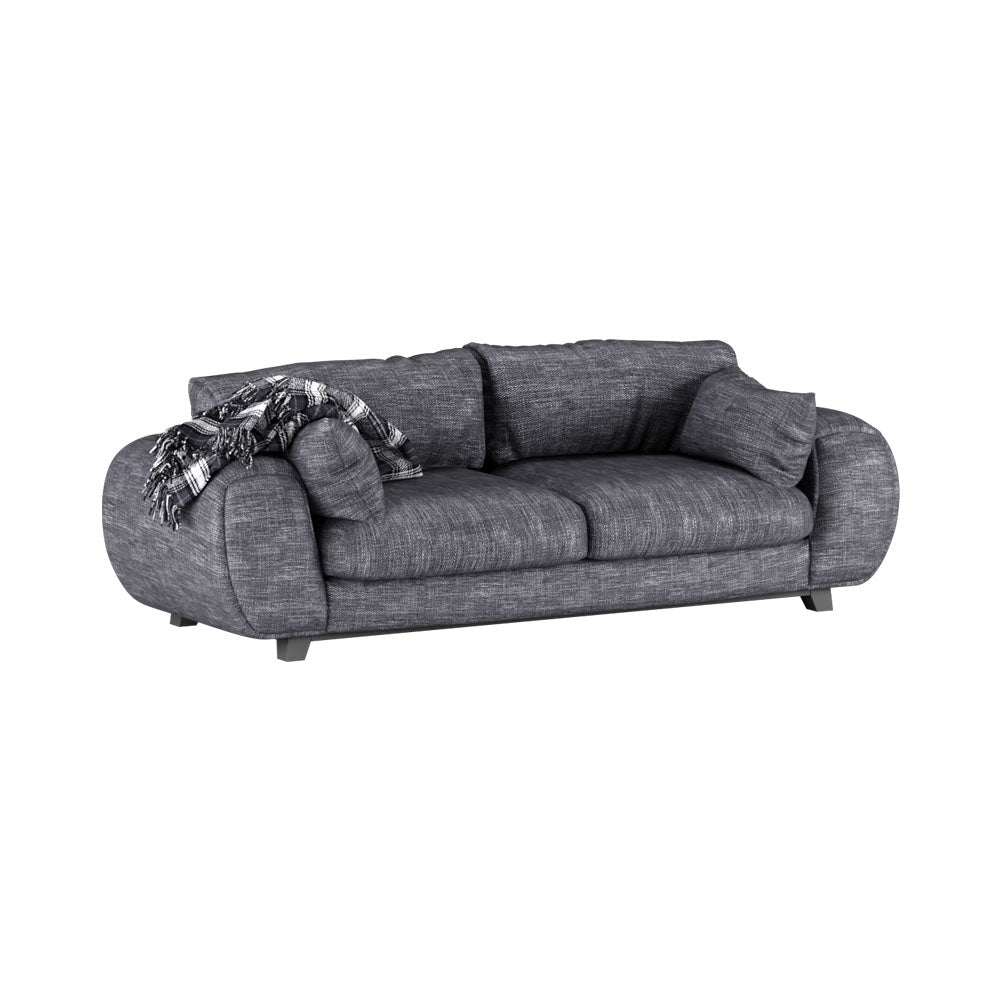 Azalea Large 2 Seater Grey Fabric Sofa | Modern Furniture + Decor