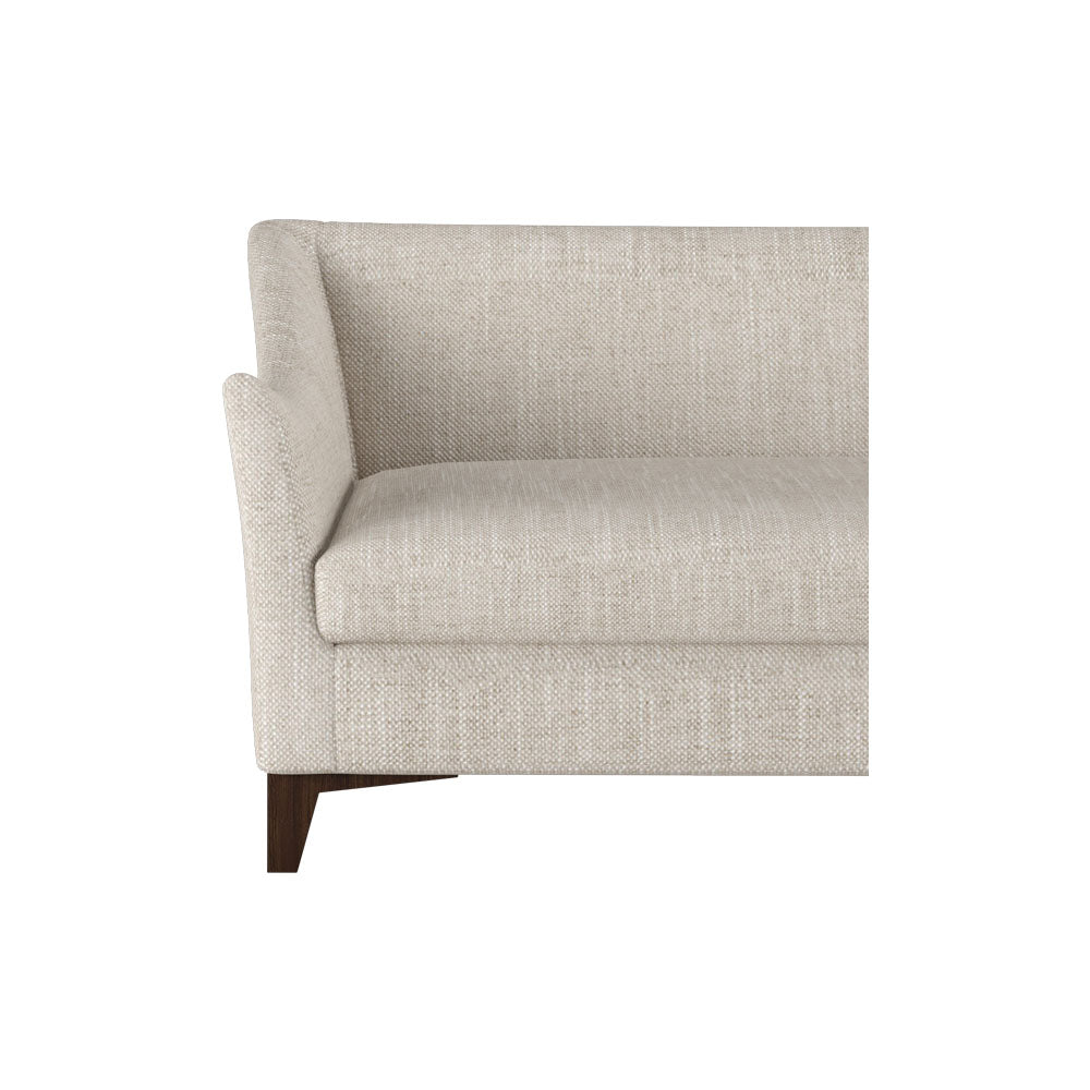 Basildon off White Linen Sofa with Curved Arms | Modern Furniture + Decor