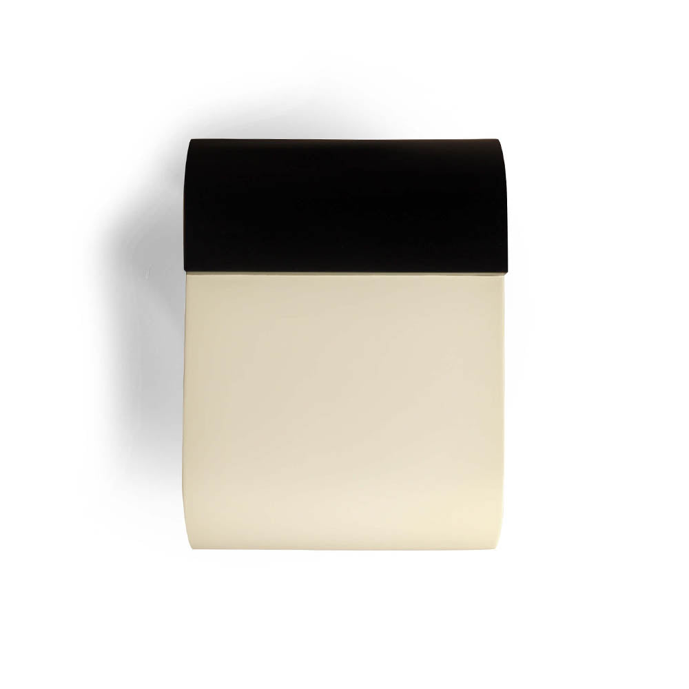 Bono Dark Brown and Cream Rectangular Side Table | Modern Furniture + Decor