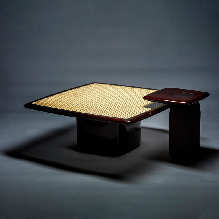 Bossa Square Coffee Table Mahogany Solid Wood | Modern Furniture + Decor