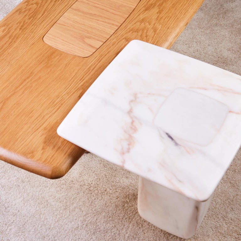 21st Century Bossa Side Table Estremoz Marble | Modern Furniture + Decor