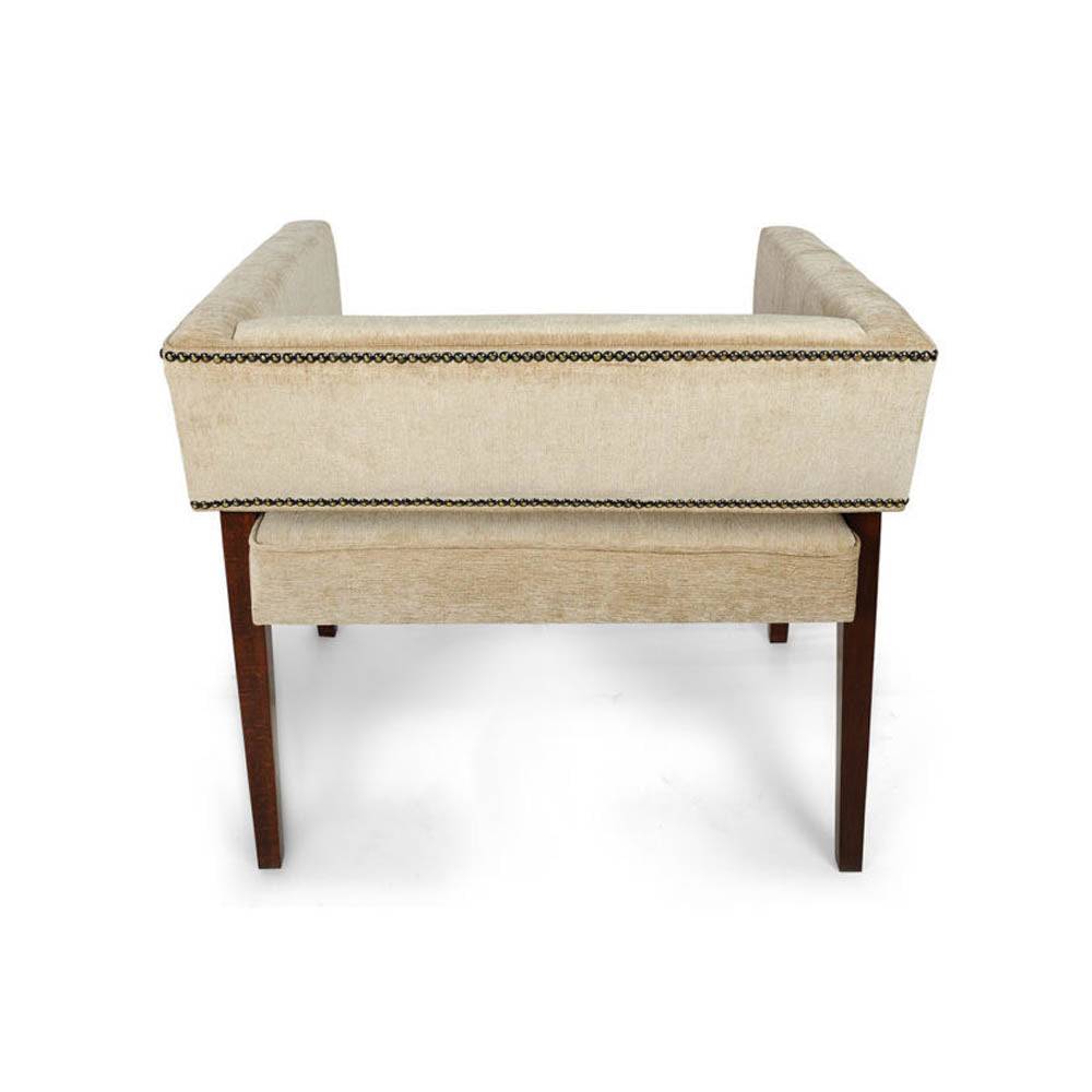 Capri Upholstered Square Winged Armchair | Modern Furniture + Decor