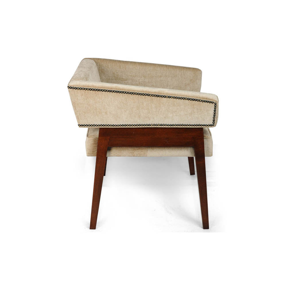 Capri Upholstered Square Winged Armchair | Modern Furniture + Decor