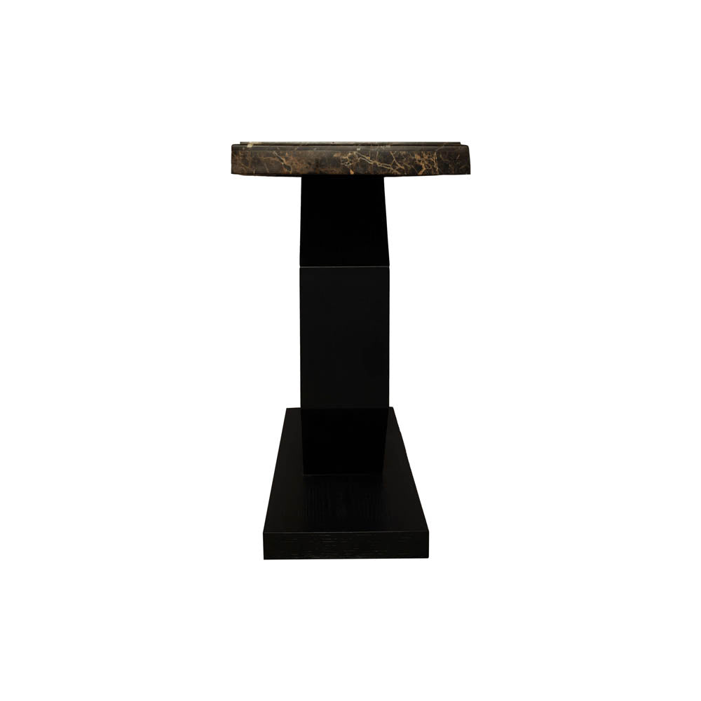 Celina Wood with Marble Brass Console Table | Modern Furniture + Decor