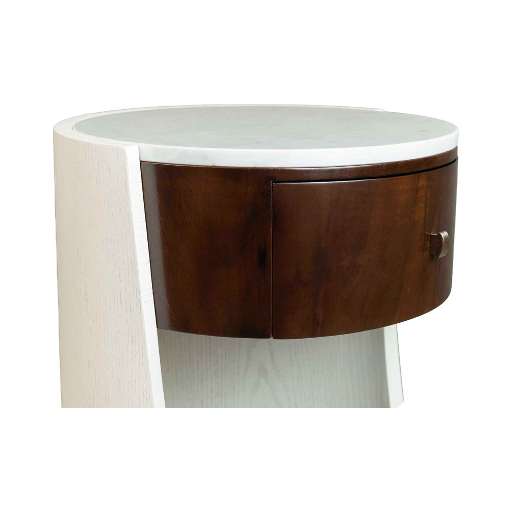 Corndell Cream White Contemporary Bedside Table | Modern Furniture + Decor