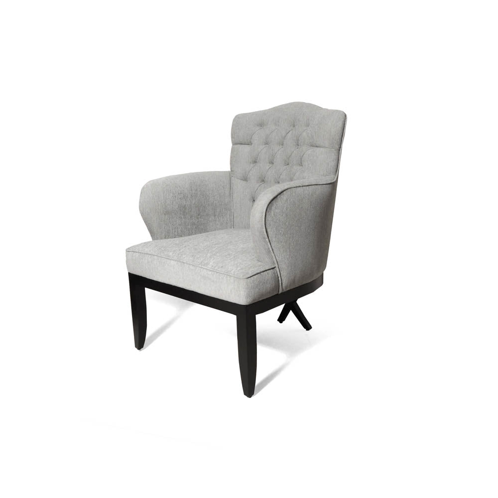 Cross Upholstered Tufted Armchair | Modern Furniture + Decor