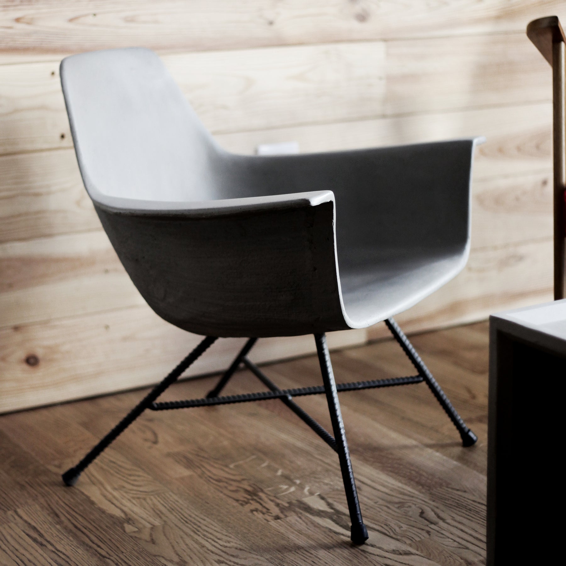 Lyon Beton Hauteville Low Armchair with Concrete Seat | Modern Furniture + Decor