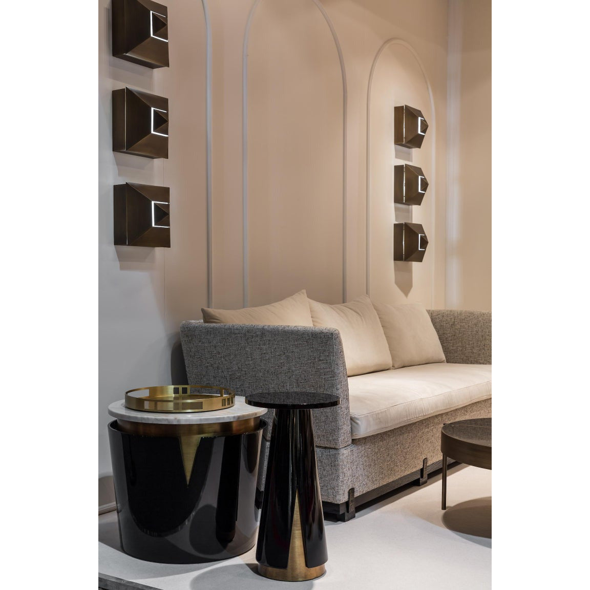 21st Century Stud Sconce Light Bronze | Modern Furniture + Decor