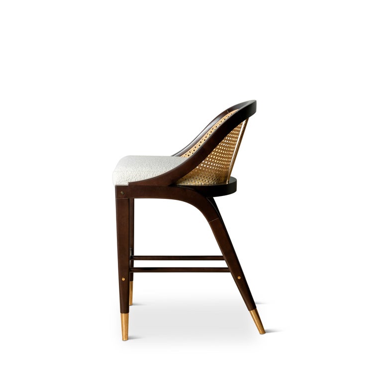 Wormley Counter Stool Darkened Sikomoro Wood | Modern Furniture + Decor