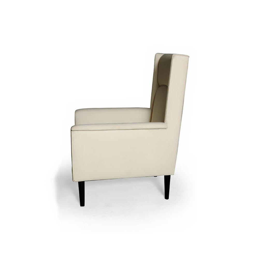 Eden Upholstered Square Chair with Arm Rest | Modern Furniture + Decor