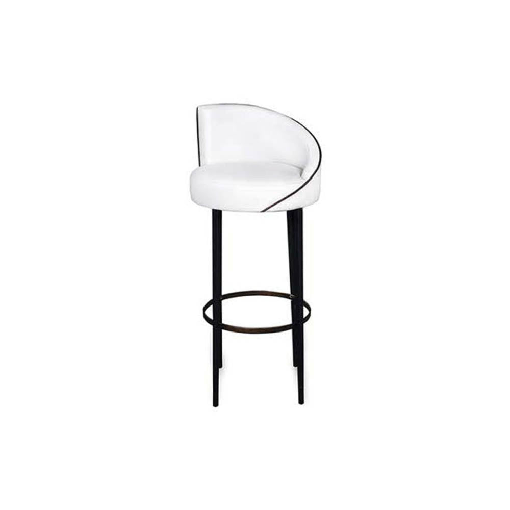 Einar Round Upholstered Bar Chair | Modern Furniture + Decor