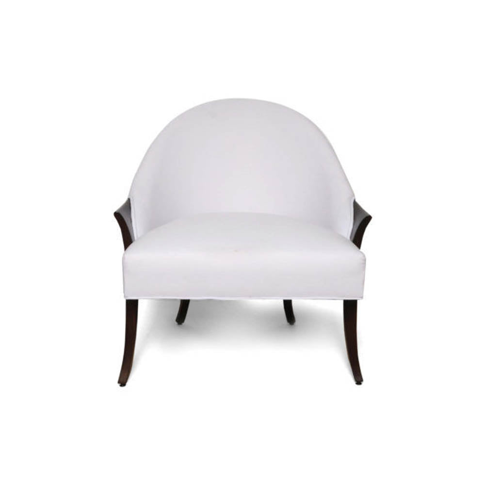 Elisa Upholstered Armchair Wooden Arms | Modern Furniture + Decor