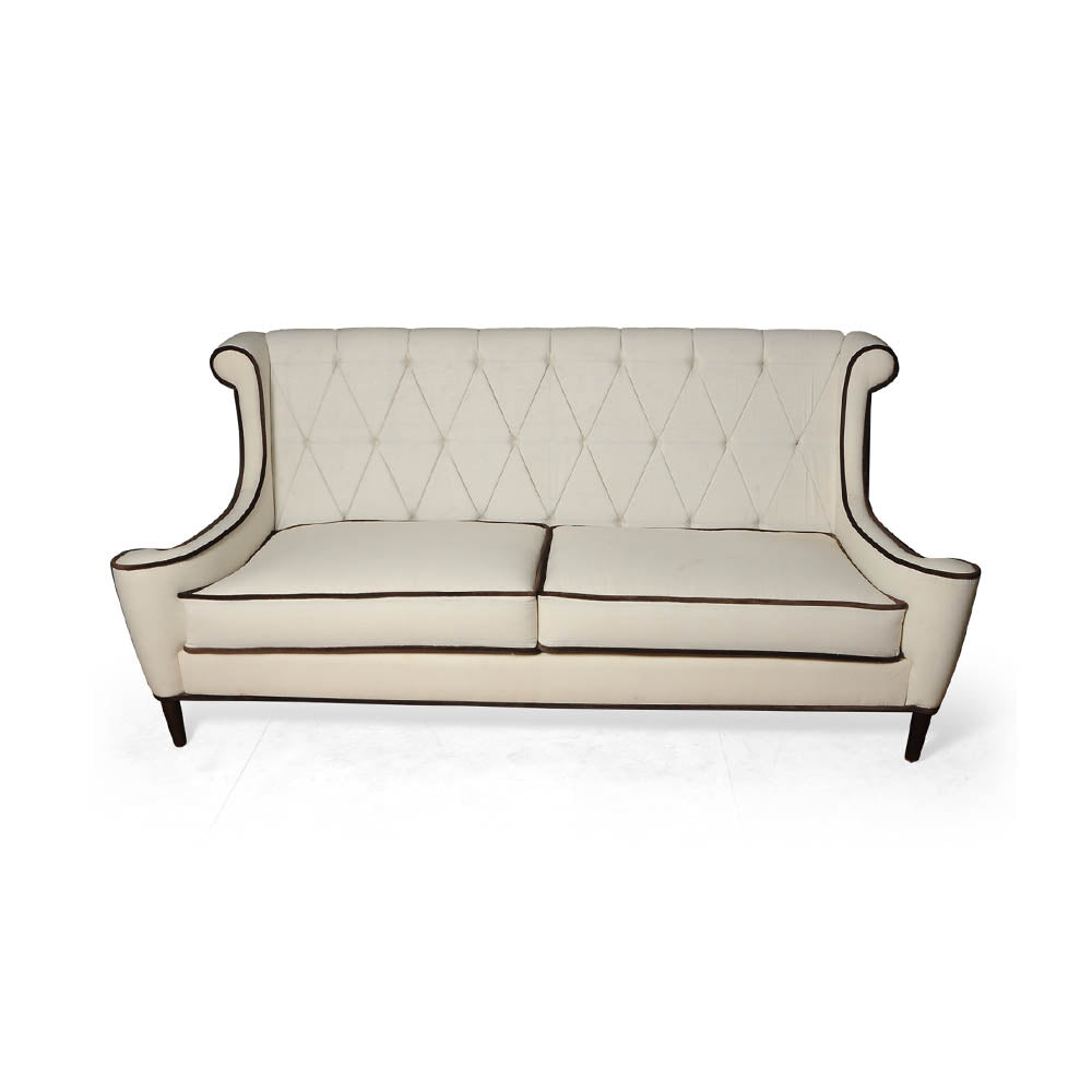 Faith Upholstered Two Seater Rolled Arm Sofa | Modern Furniture + Decor