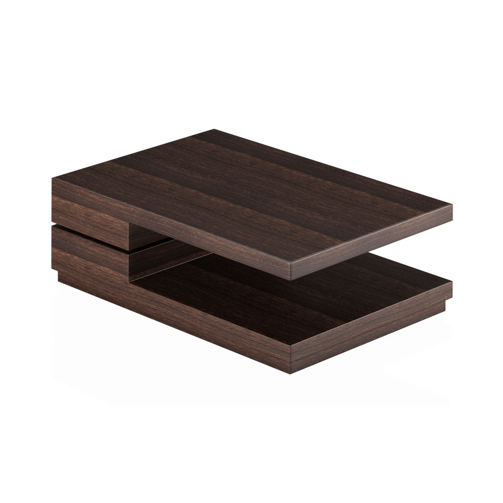 Falkirk Wooden Coffee Table with Veneer Inlay | Modern Furniture + Decor