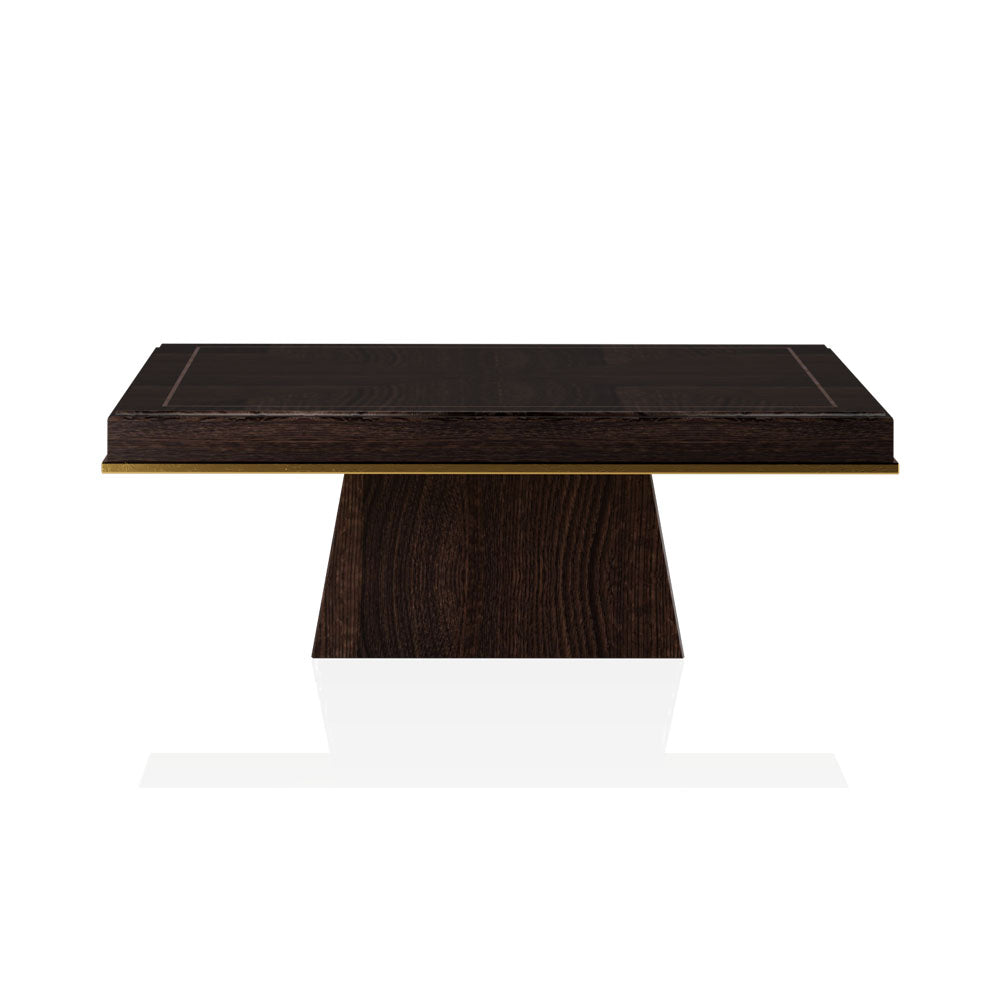 Glamorgan Square Wooden Coffee Table Veneer Inlay | Modern Furniture + Decor